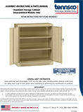 42" Height Storage Cabinet - Unassembled Model 1442 (1470918)